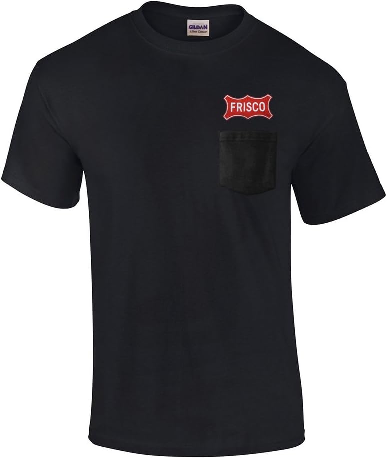 Daylight Sales Frisco Railway Embroidered Pocket Tee [p44] - Black