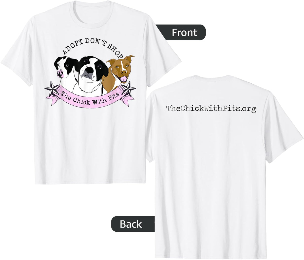 The Chick With Pits: Official Logo T-shirt - White