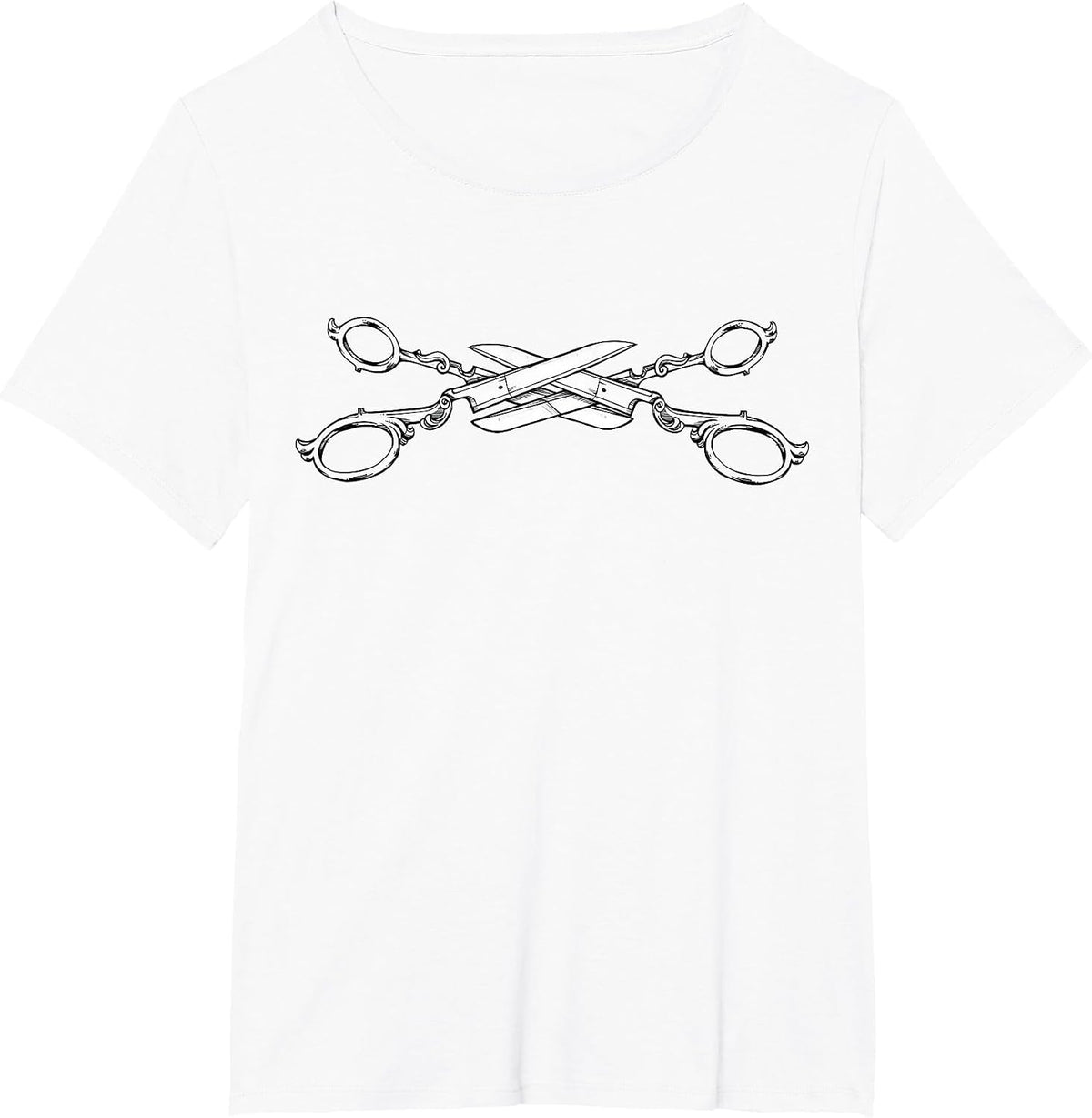 Scissors Lesbian Pride Month LGBTQ Feminist Human Rights T-Shirt - White