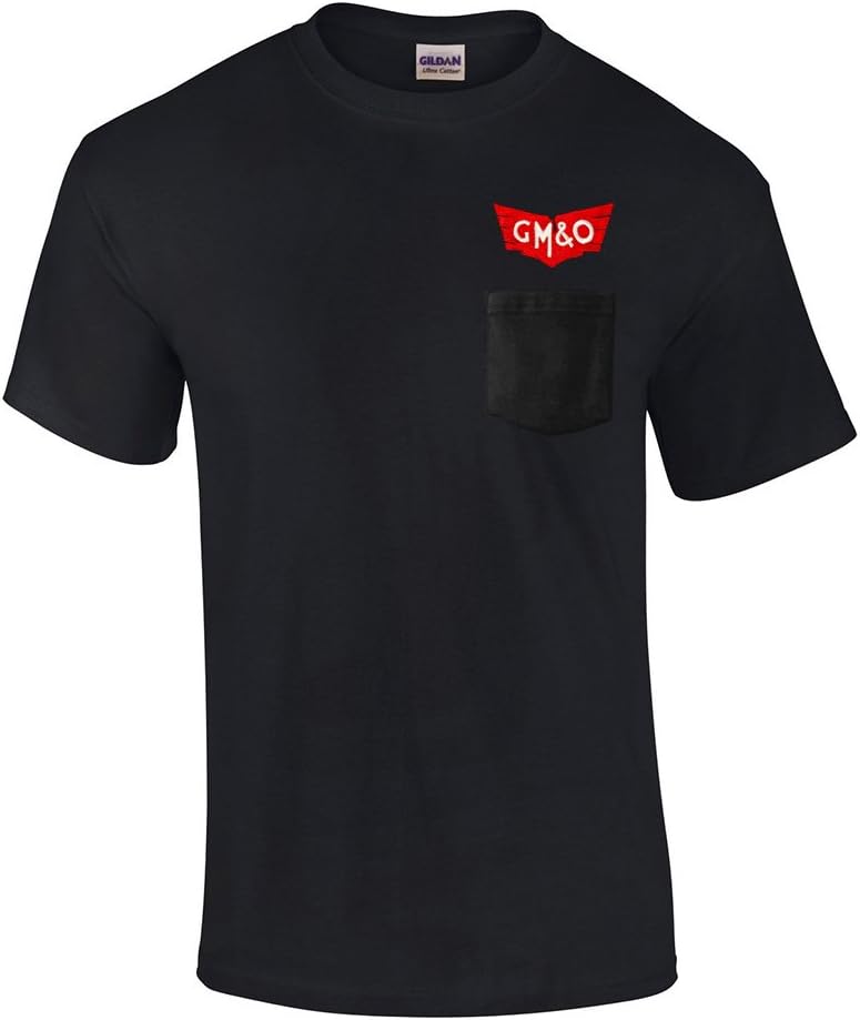 Gulf, Mobile and Ohio Embroidered Pocket Tee [p36] - Black