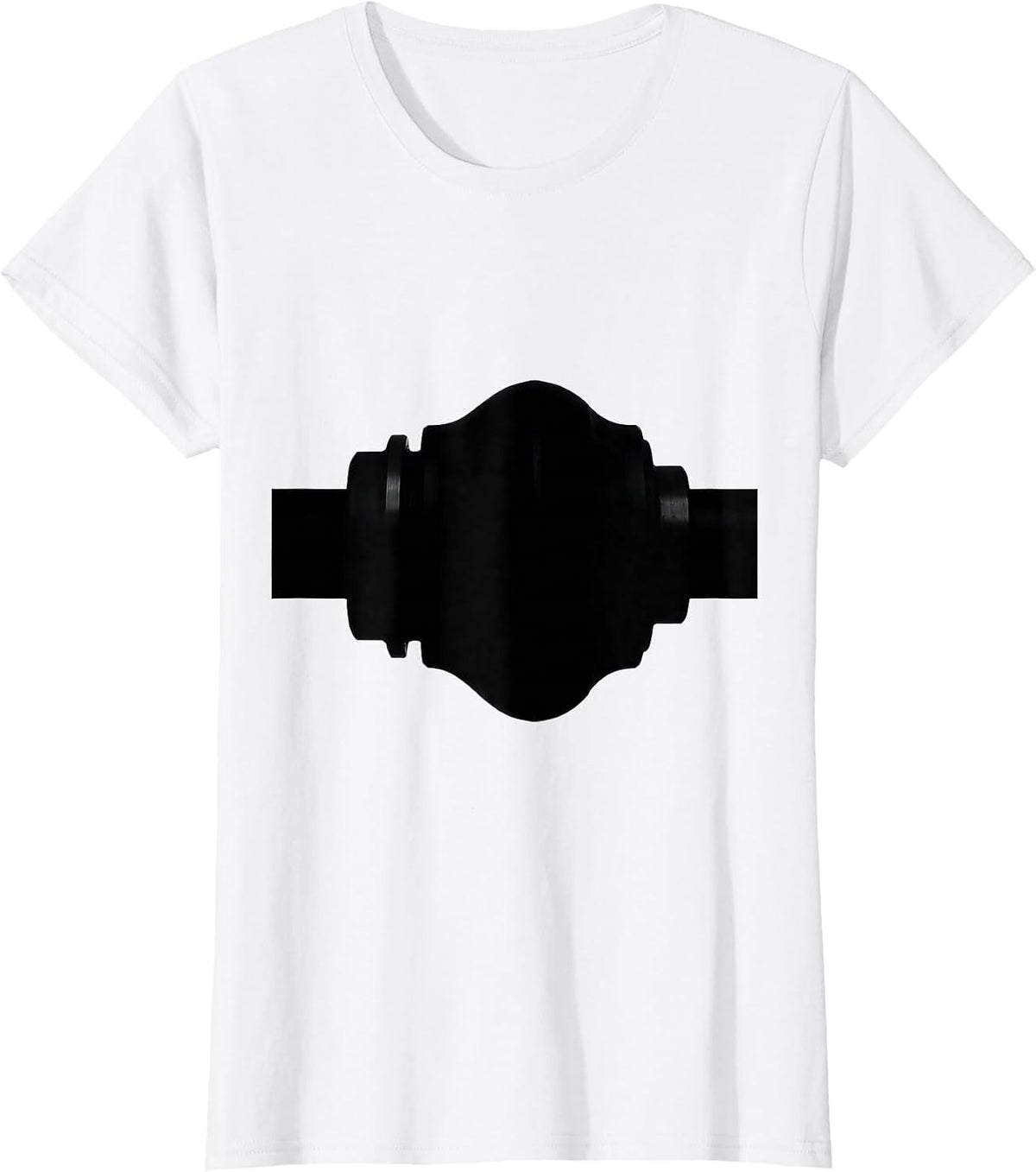 Camshaft Lobe Minimalist Mechanic Car Engine Humor T-Shirt - White