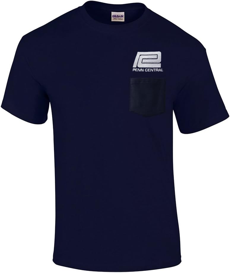 Penn Central Transportation Company Embroidered Pocket Tee [p92] - Navy