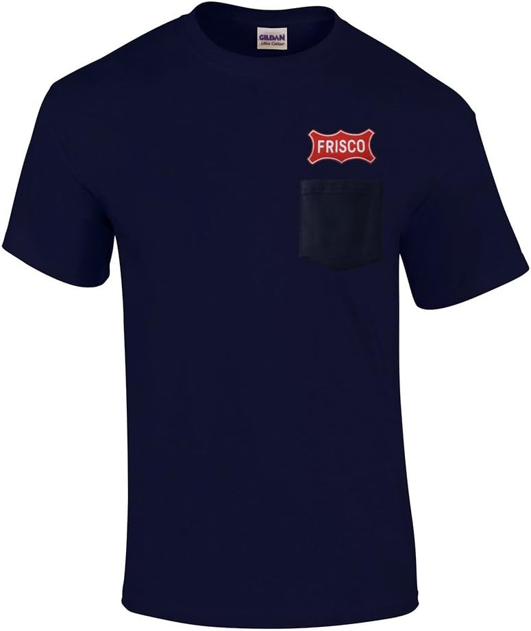 Daylight Sales Frisco Railway Embroidered Pocket Tee [p44] - Navy