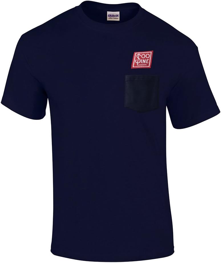 Daylight Sales Soo Line Railroad Embroidered Pocket Tee [p38] - Navy