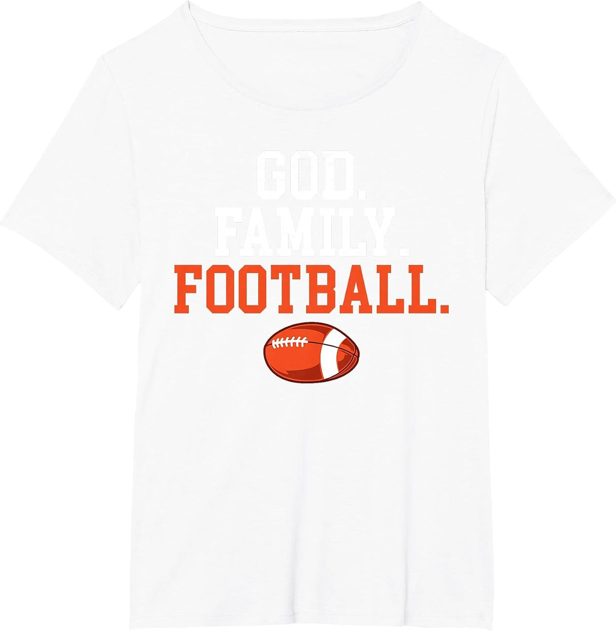 God Family Football Footballer T-Shirt - White