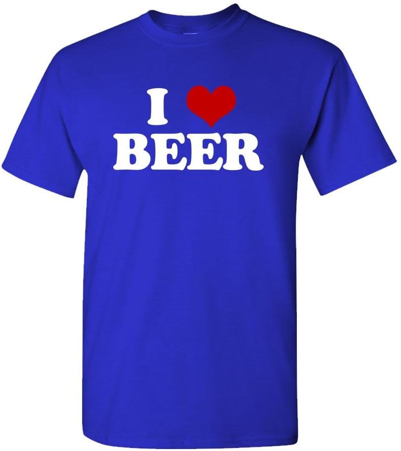 I Love Beer Graphic T-Shirt - Royal Blue