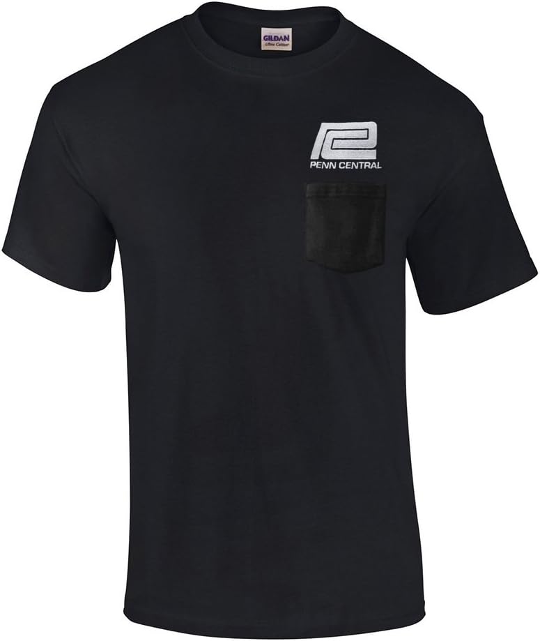 Penn Central Transportation Company Embroidered Pocket Tee [p92] - Black