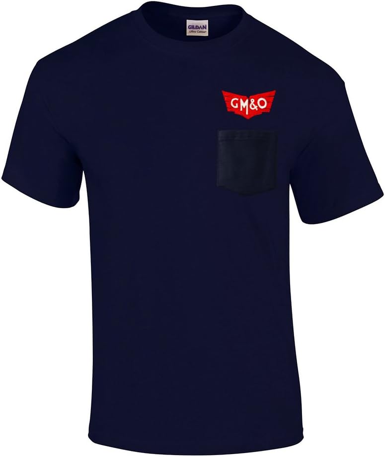 Gulf, Mobile and Ohio Embroidered Pocket Tee [p36] - Navy