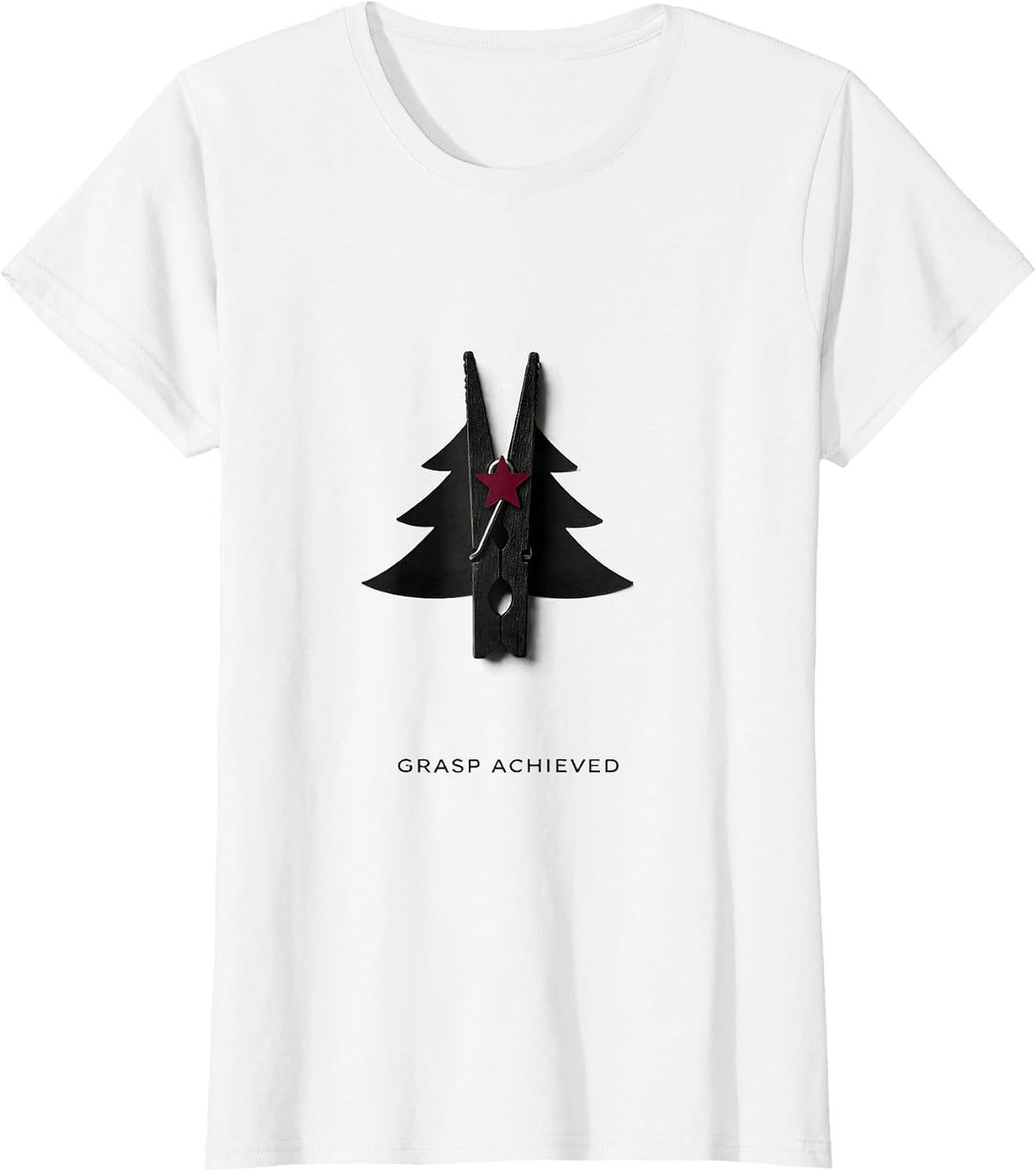 Grasp Achieved Polish Poster Conceptual Occupational Therapy T-Shirt - White