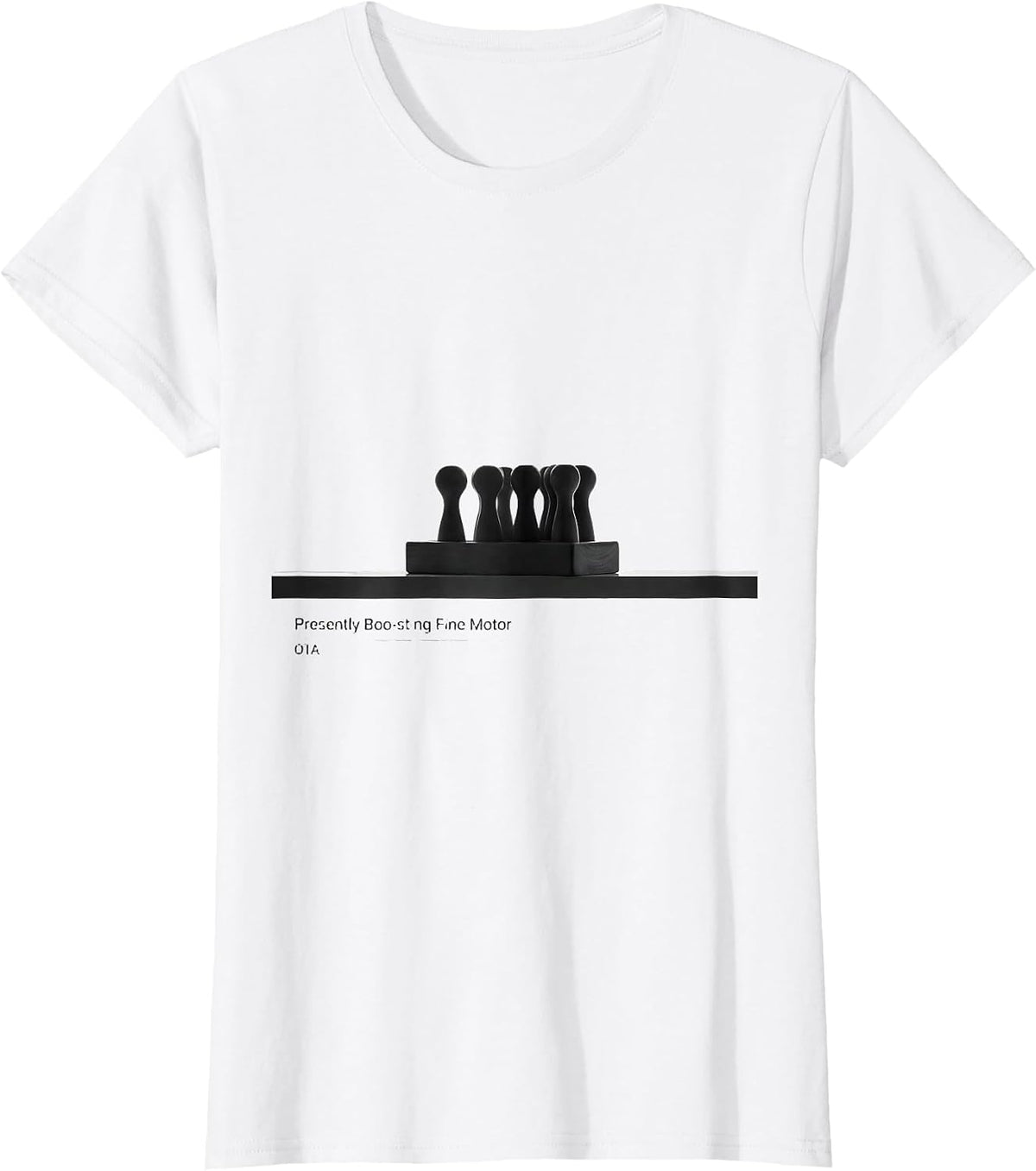 Women's Presently Boo-sting Fine Motor OTA Occupational Therapy T-Shirt - White