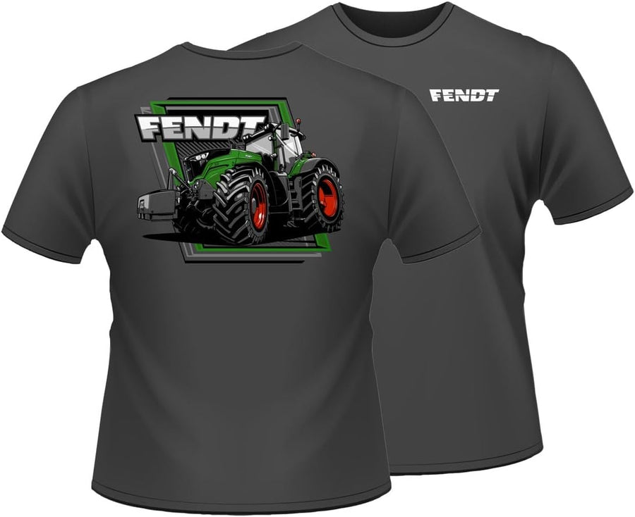Fendt 1050 Tractor Charcoal Grey Short Sleeve T-Shirt Shirt EXC-452 - As Pictured