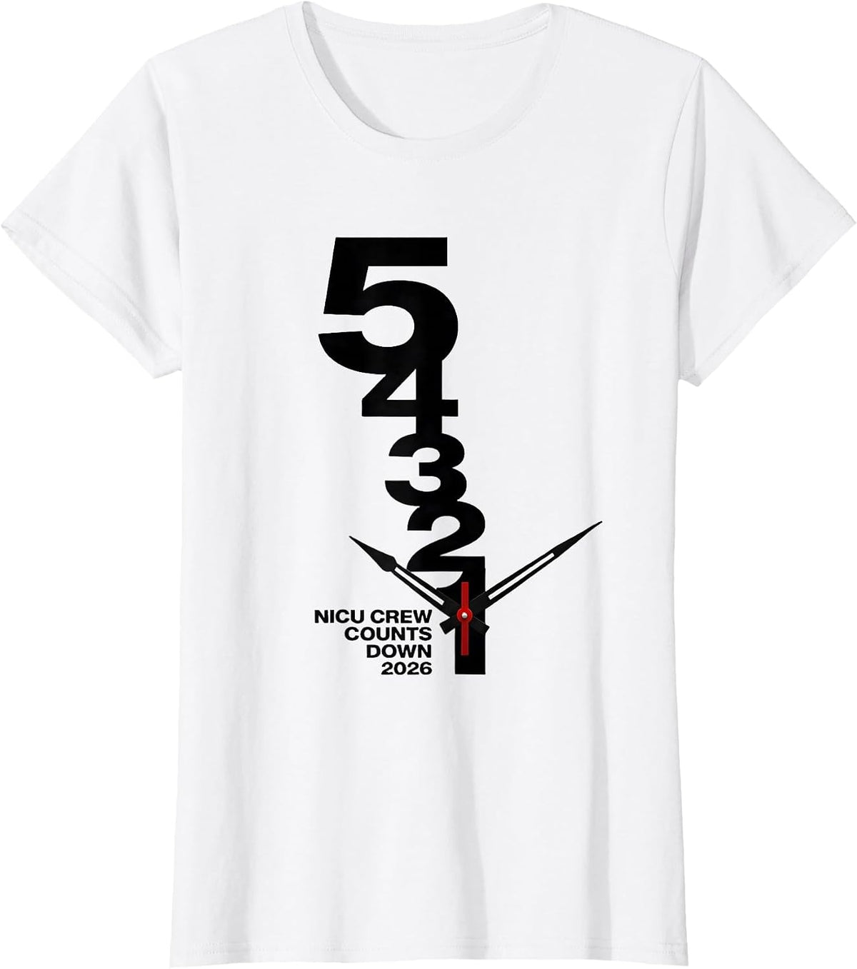 NICU Crew Counts Down 2026 Nurse Unit New Year Eve Party T-Shirt - White
