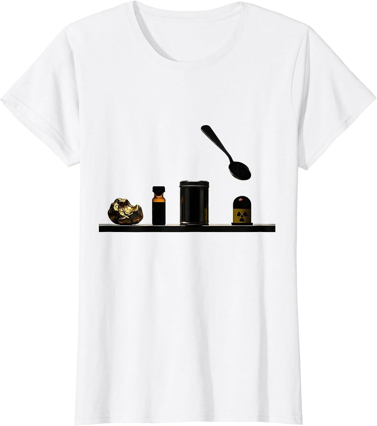 Elemental Specimen Minimalist Science Humor Teacher T-Shirt - White