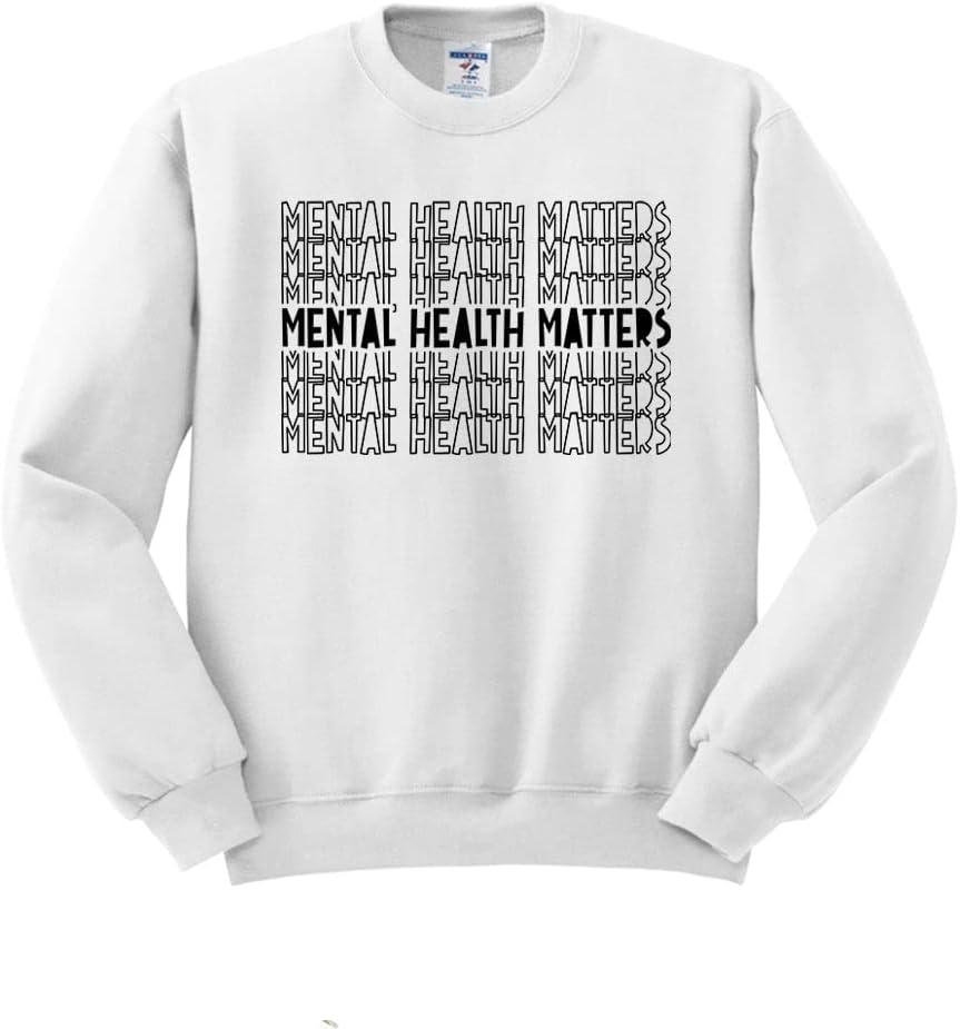 Mental Health Matters Sweatshirt Unisex - White