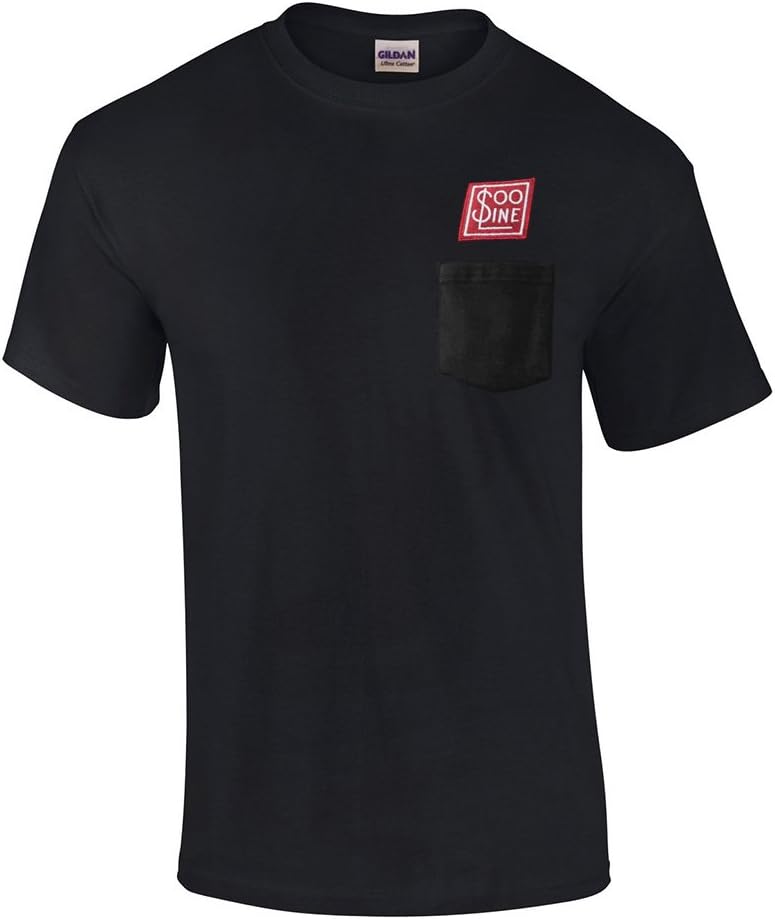 Daylight Sales Soo Line Railroad Embroidered Pocket Tee [p38] - Black