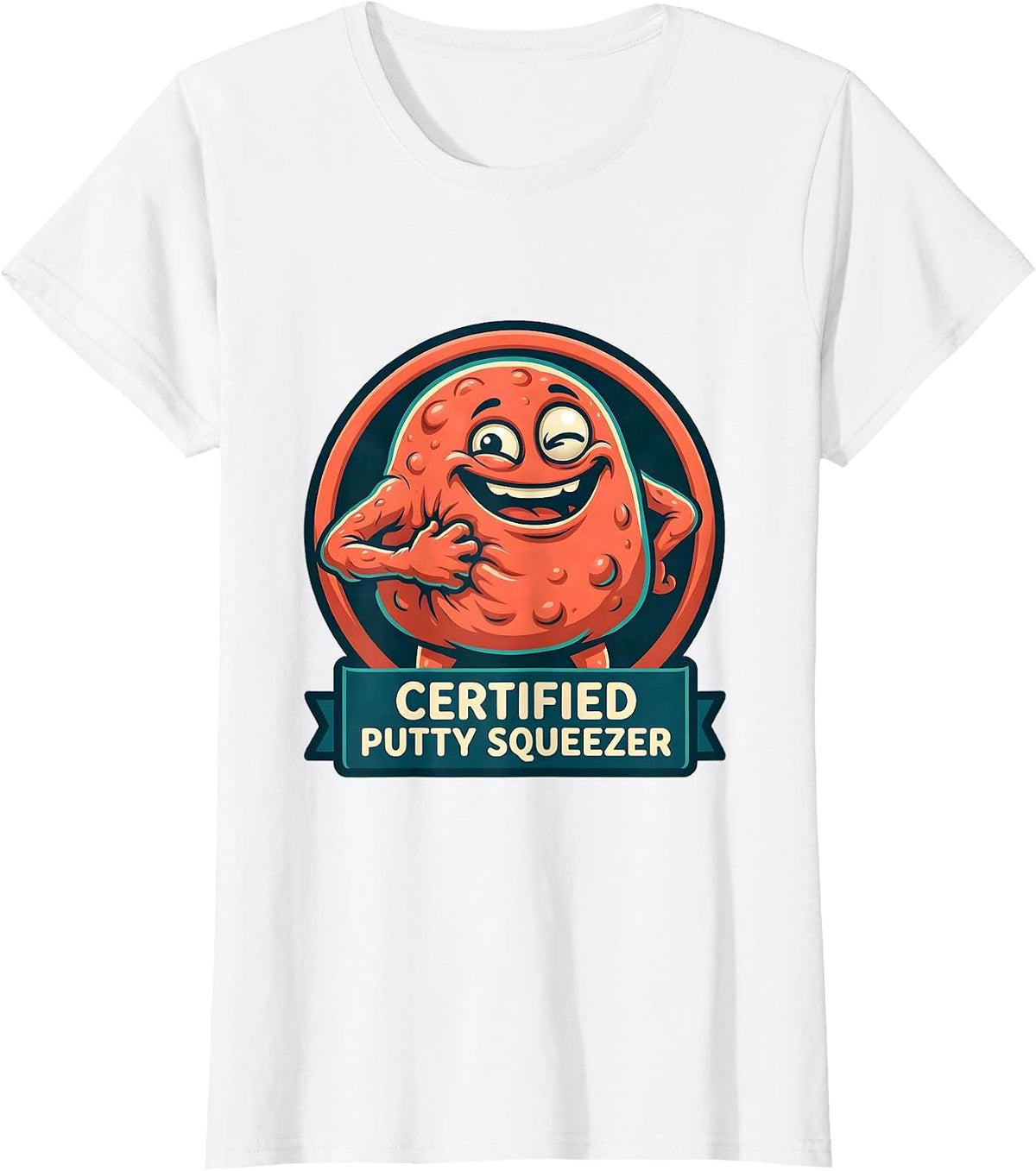 Women's Certified Putty Squeezer Occupational Therapy OT Month T-Shirt - White