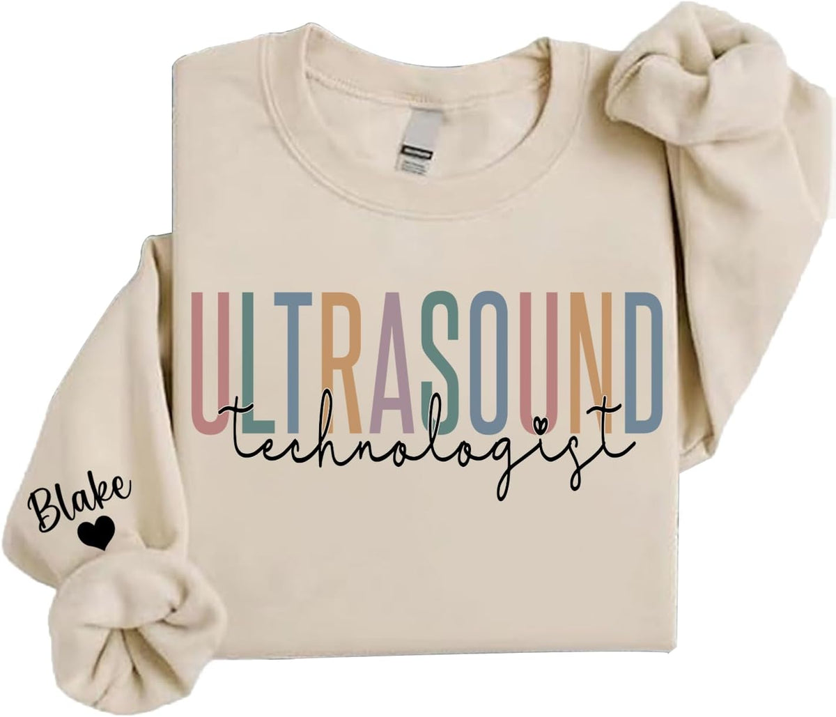 Personalized Profession Sweatshirt, Custom Job Title Crewneck, Healthcare, Education, Wellness, Realtor Gift - Ultrasound
