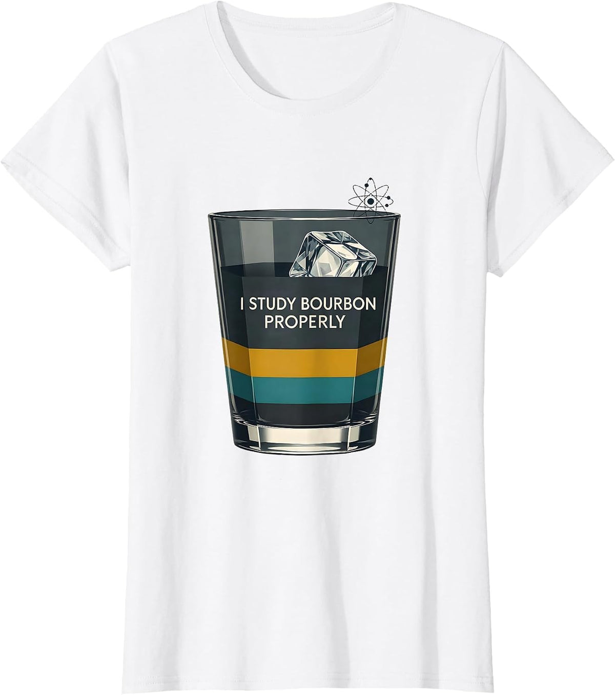 I Study Bourbon Properly Funny Bourbon Lover Drinking Humor T-Shirt - White