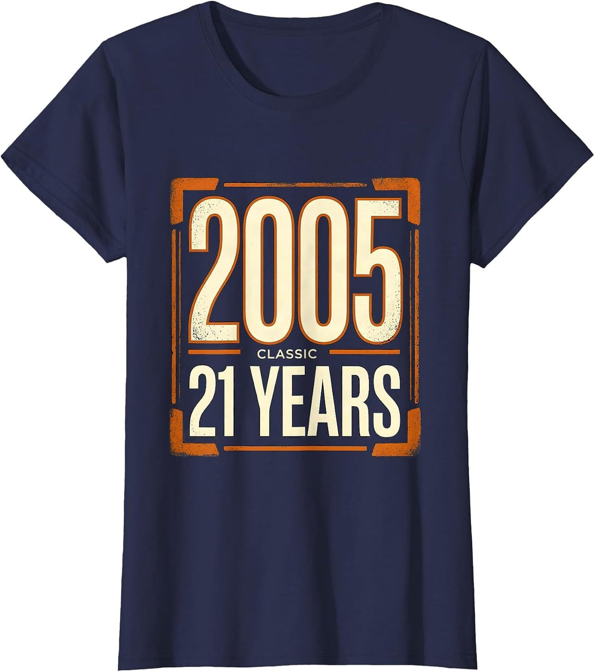 Women's Classic 2005 21 Years Vintage Birthday Gift 21st Milestone T-Shirt - Navy Blue