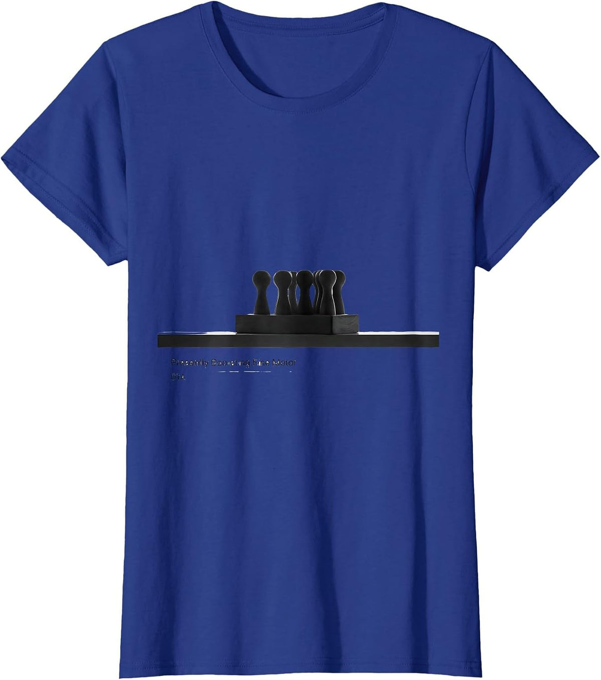 Women's Presently Boo-sting Fine Motor OTA Occupational Therapy T-Shirt - Royal Blue