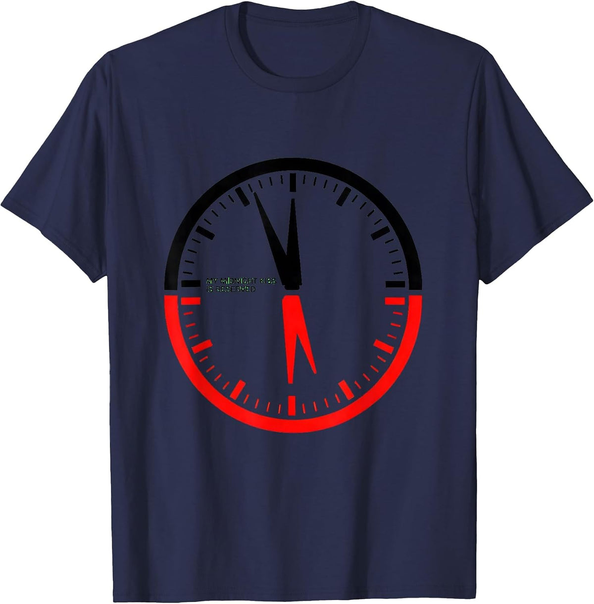 Men's My Midnight Kiss Is Reserved Geometric Naughty Couple New T-Shirt - Navy Blue