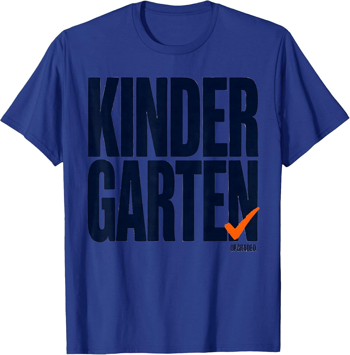 Kindergarten Upgraded Retro Back To School Teacher First Day T-Shirt - Royal Blue
