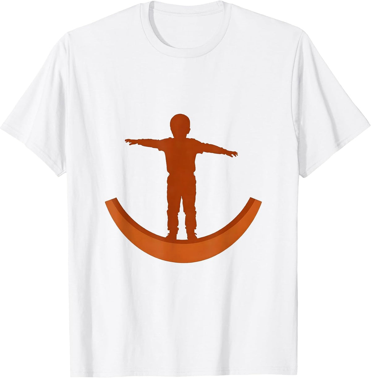 Men's Occupational Therapy Child Wobble Board Balance T-Shirt - White