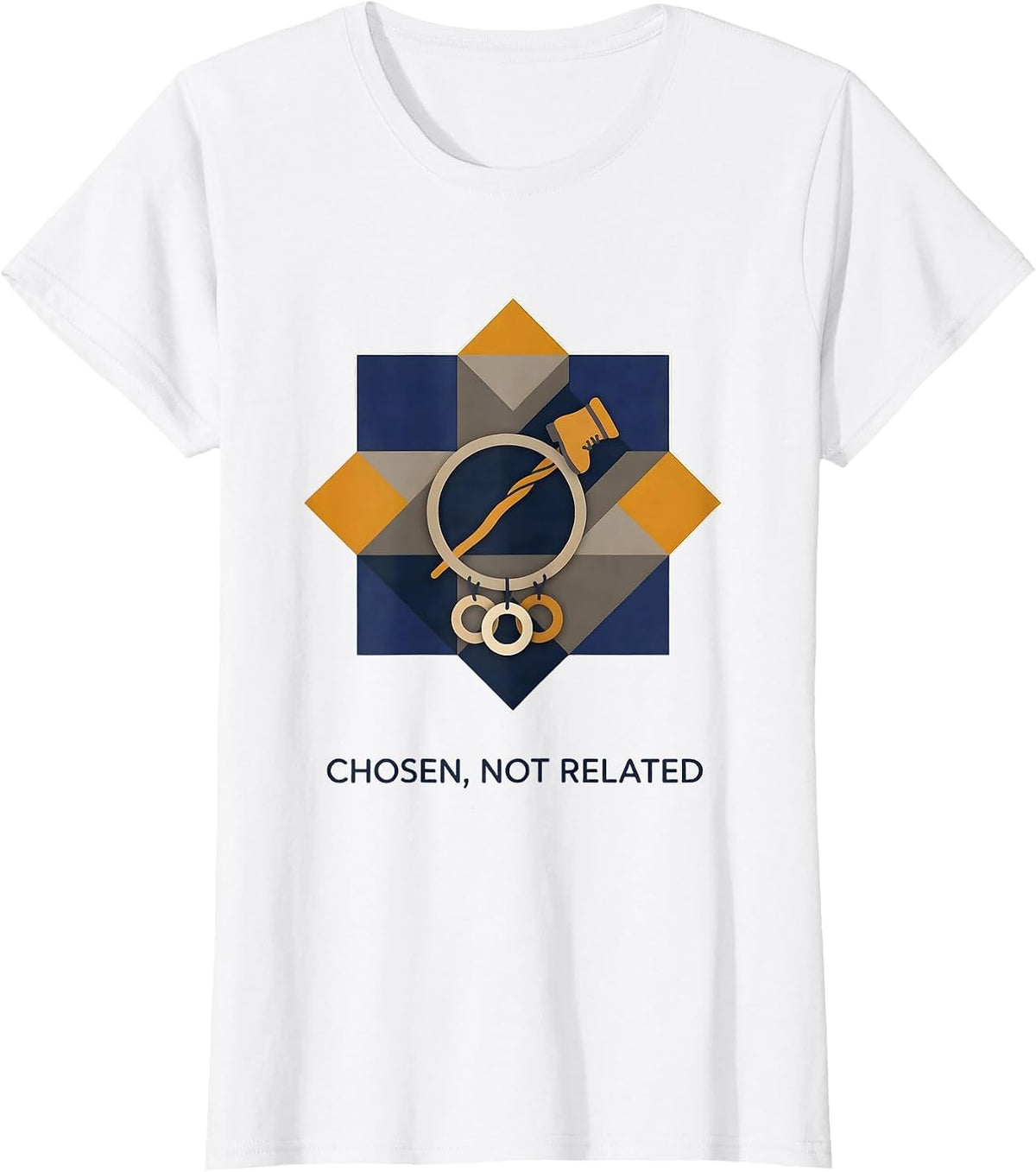 Chosen Not Related Funny Godmother Fairy Tale Pun Gift T-Shirt - White