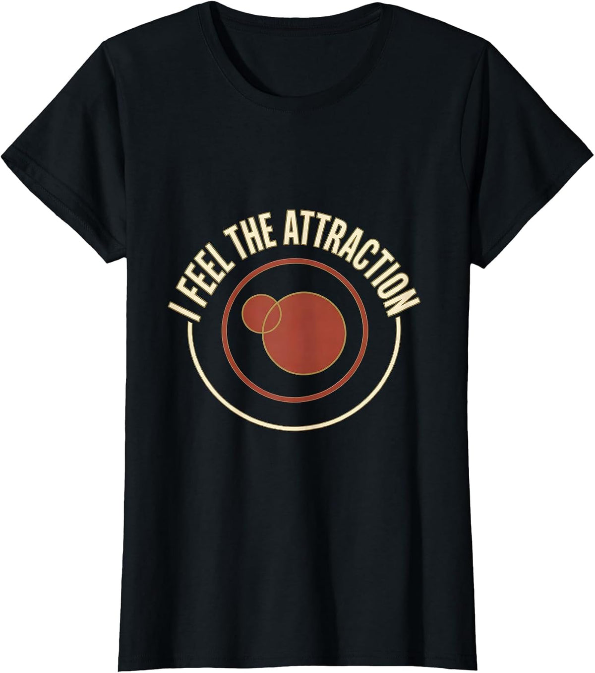 I Feel The Attraction Funny Science Nerd Periodic Table Pun T-Shirt - Black