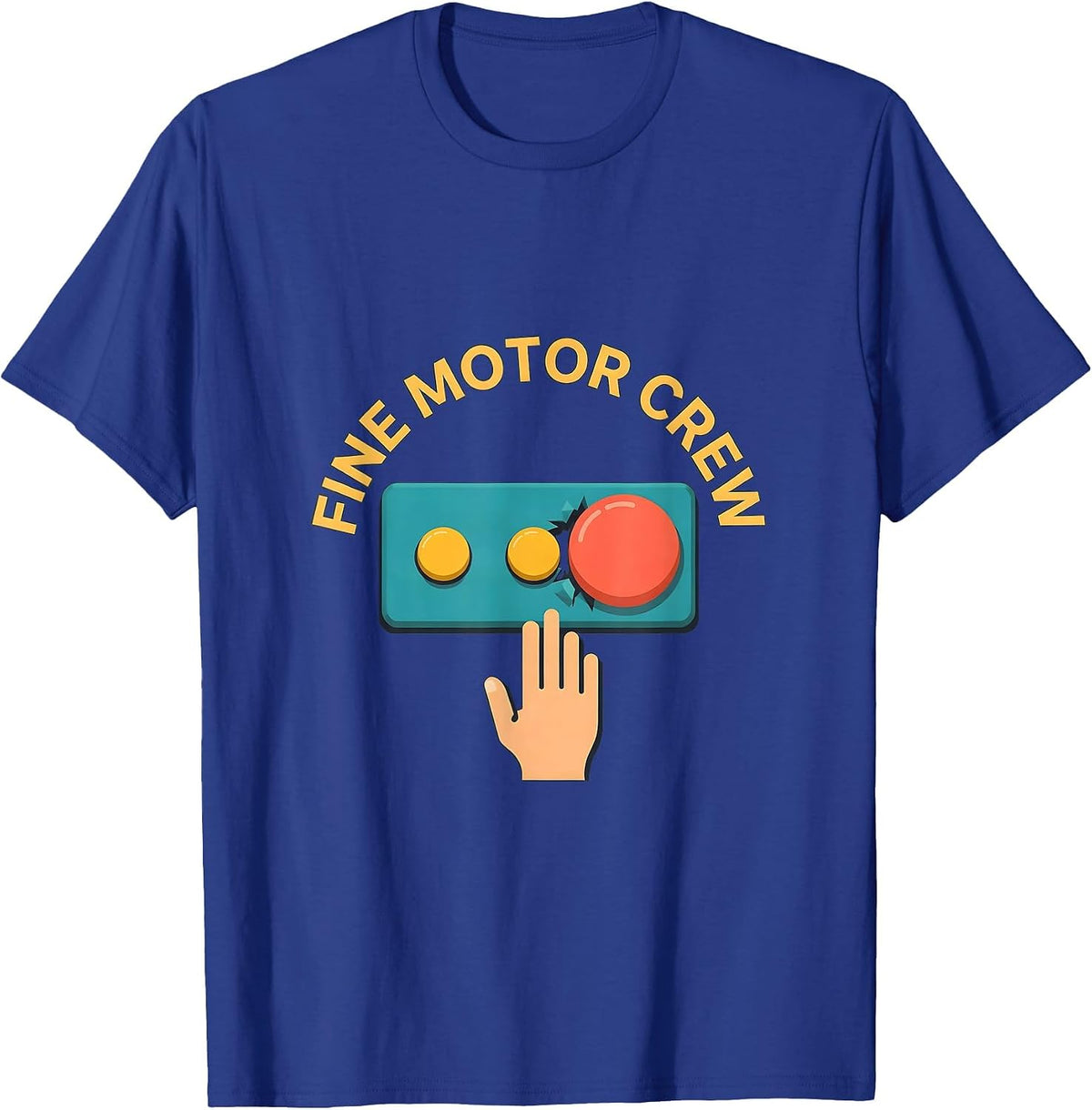 Fine Motor Crew Funny Occupational Therapy OT Month T-Shirt - Royal Blue