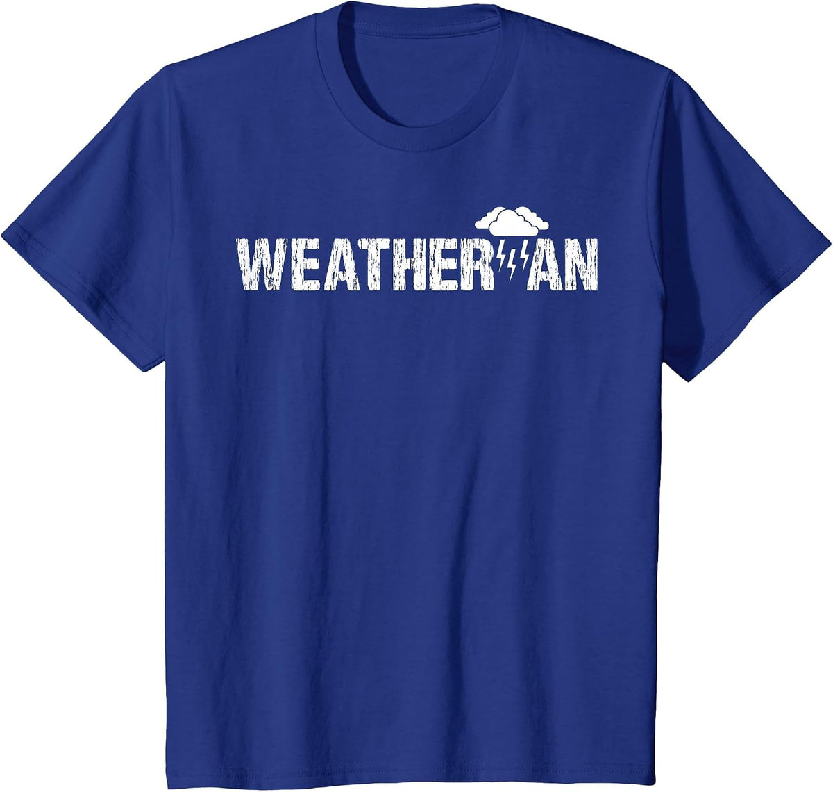 Weatherman Meteorologist Lazy Halloween Costume Kids Toddler T-Shirt - Royal Blue