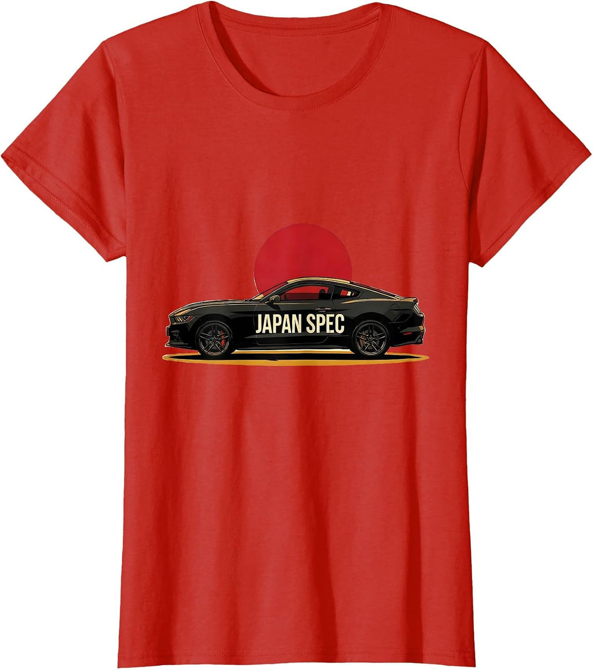 Japan Spec Retro Vintage JDM Drift Car Enthusiast Graphic T-Shirt - Red