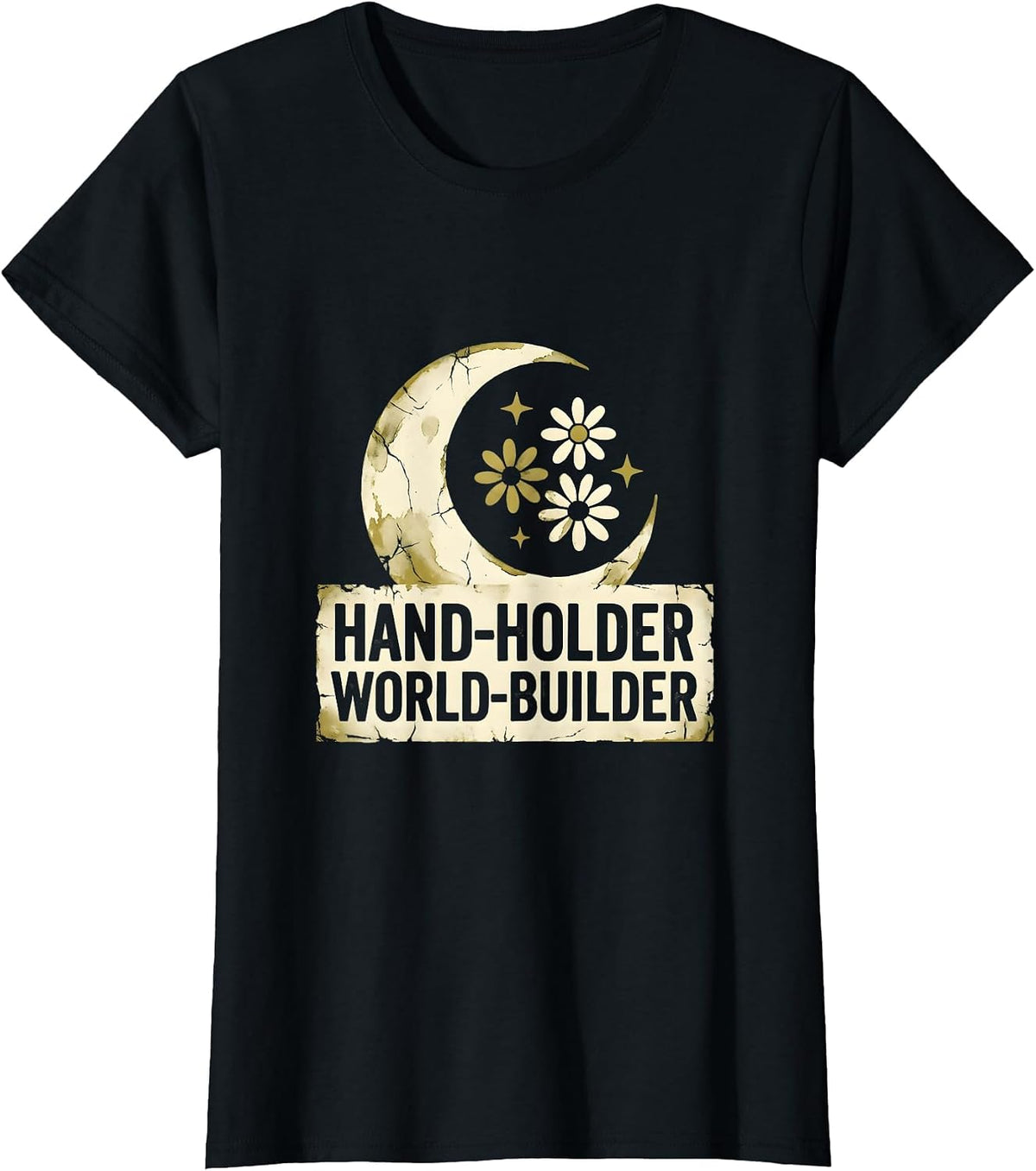 Hand-Holder World-Builder Preschool Teacher Design T-Shirt - Black
