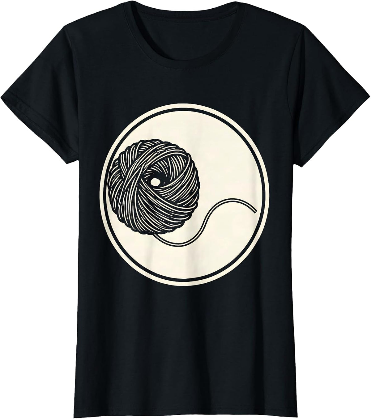 Occupational Therapy Untangled Yarn Graphic T-Shirt - Black