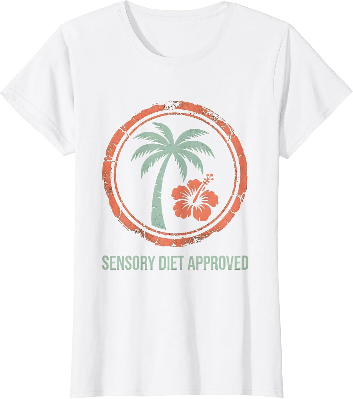 Women's Sensory Diet Approved Occupational Therapy Design T-Shirt - White