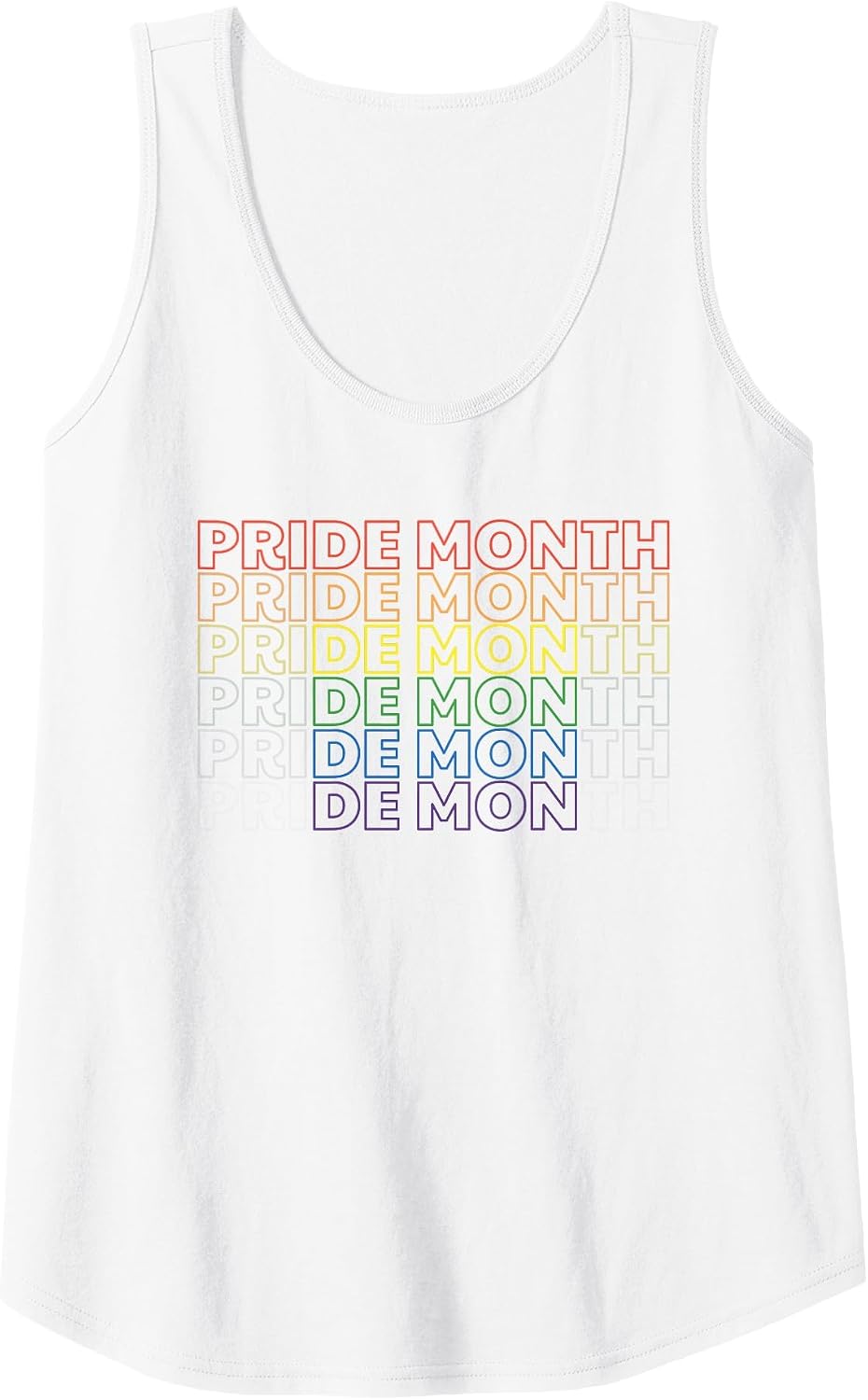 Funny Pride Month - Demon Tank Top - White