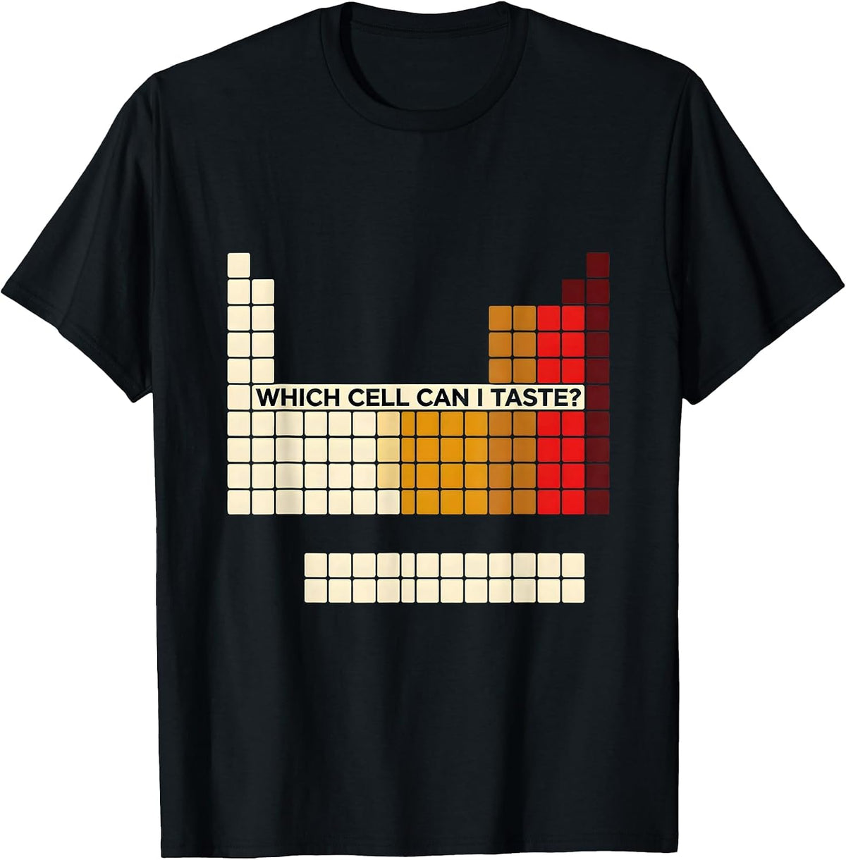 Men's Which Cell Can I Taste Funny Periodic Table Science Teacher T-Shirt - Black