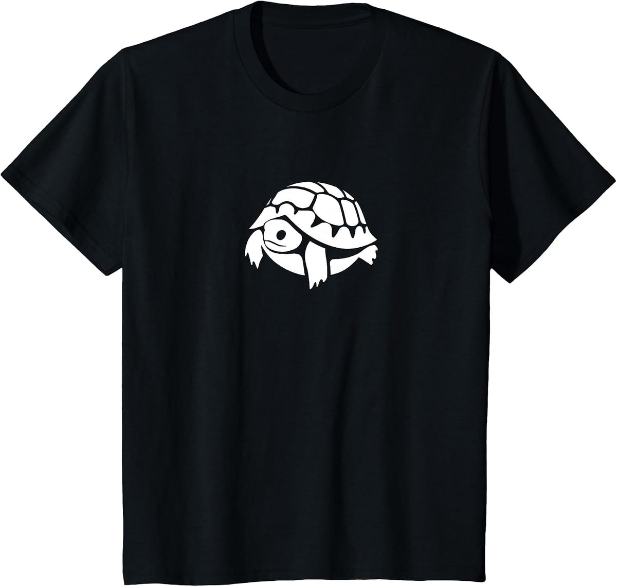 Cute Russian Tortoise, Stylized Design for Tortoise Lovers T-Shirt - Black