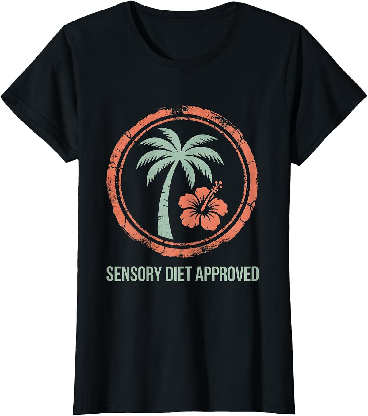 Women's Sensory Diet Approved Occupational Therapy Design T-Shirt - Black