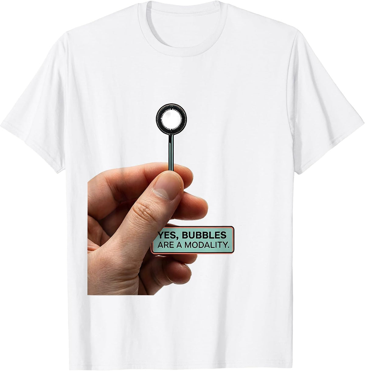 Yes, Bubbles Are A Modality Retro Occupational Therapy OT PT T-Shirt - White