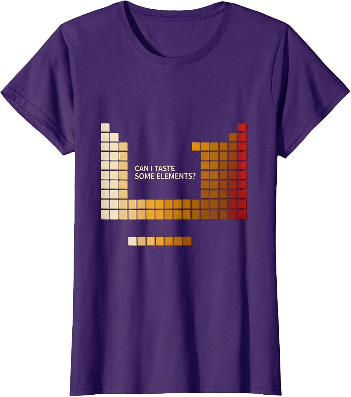 Can I Taste Some Elements Funny Periodic Table Science T-Shirt - Purple