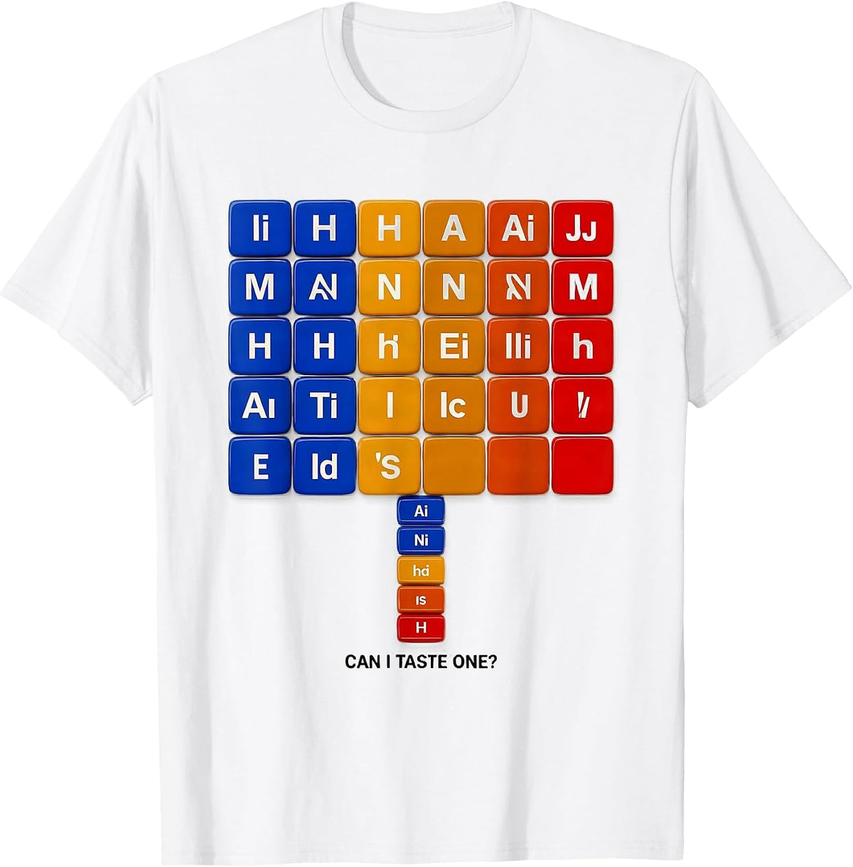Men's Can I Taste One Funny Periodic Table Science Teacher Gift T-Shirt - White