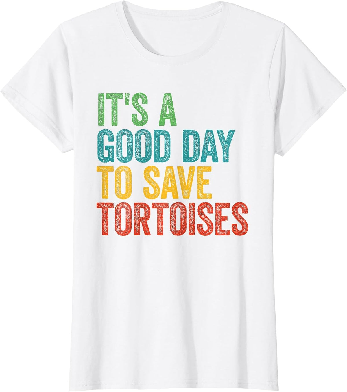 Retro It's A Good Day to Save Tortoises T-Shirt - White