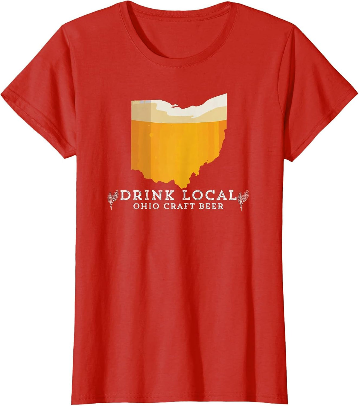 Drink Good Local Craft Beer: Ohio T Shirt T-Shirt - Red