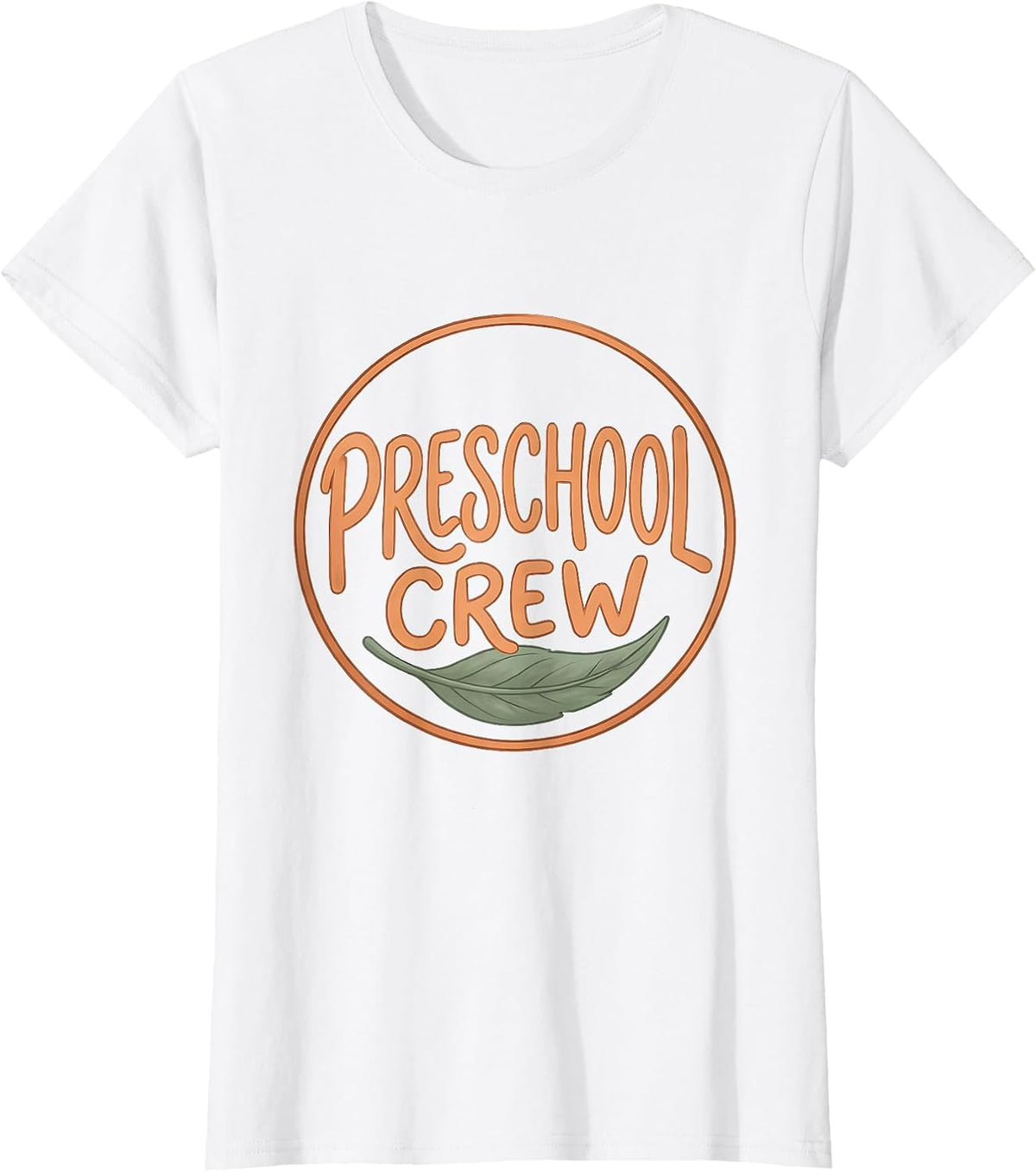 Preschool Crew Boho Typography Childcare Provider Daycare T-Shirt - White