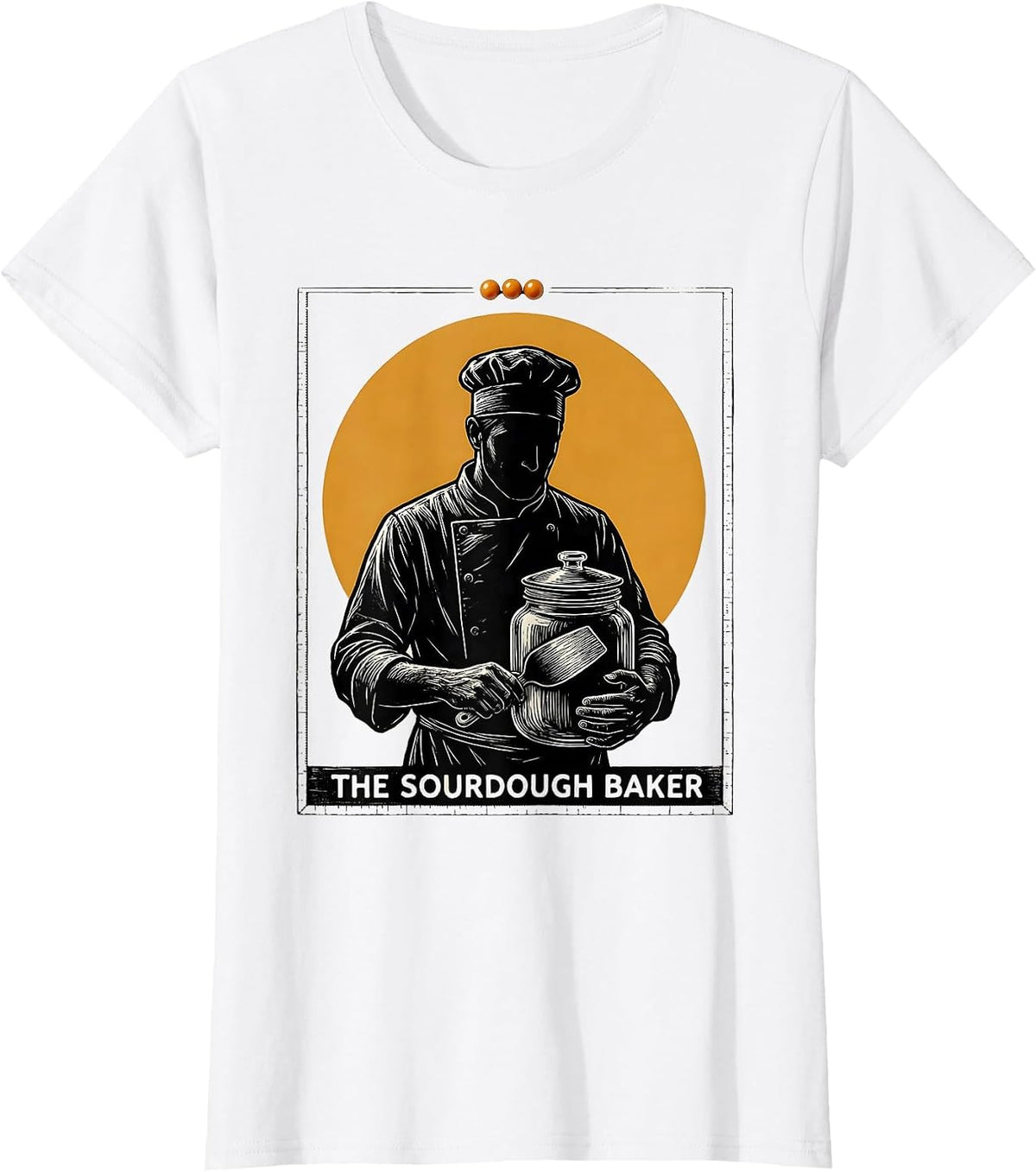 The Sourdough Baker Tarot Card Funny Baker Humor T-Shirt - White