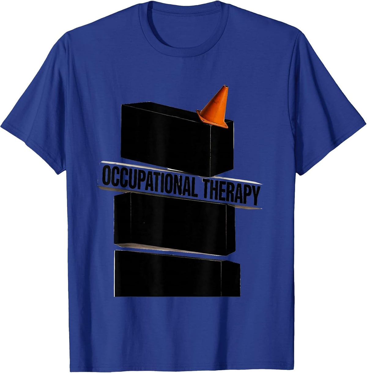 Occupational Therapy Brutalist Graphic OT Therapist Gift T-Shirt - Royal Blue