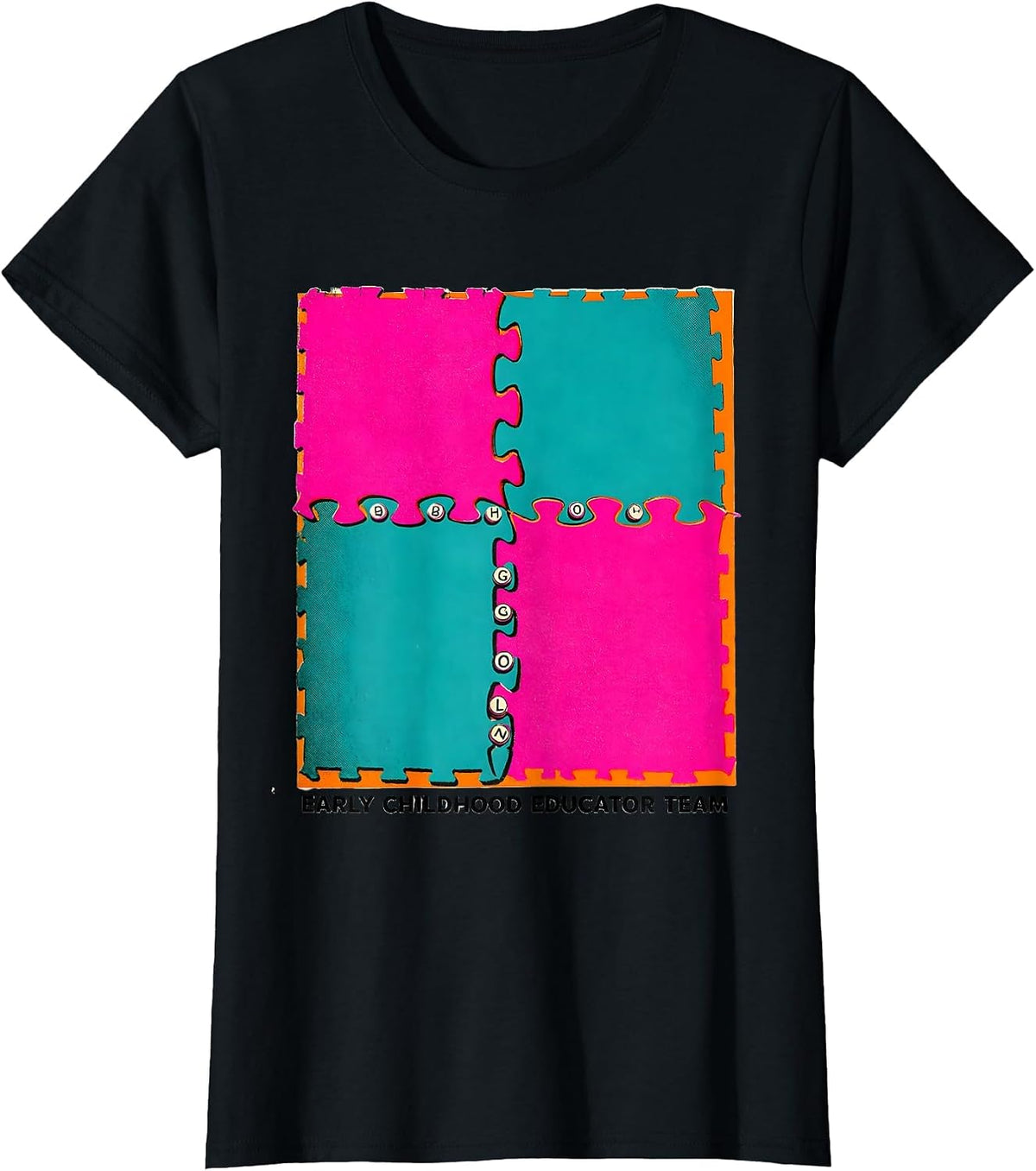 Early Childhood Educator Team Head Start Preschool Teacher T-Shirt - Black