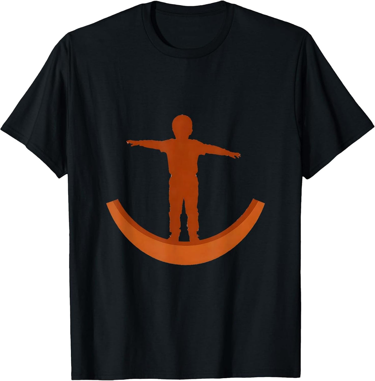 Men's Occupational Therapy Child Wobble Board Balance T-Shirt - Black