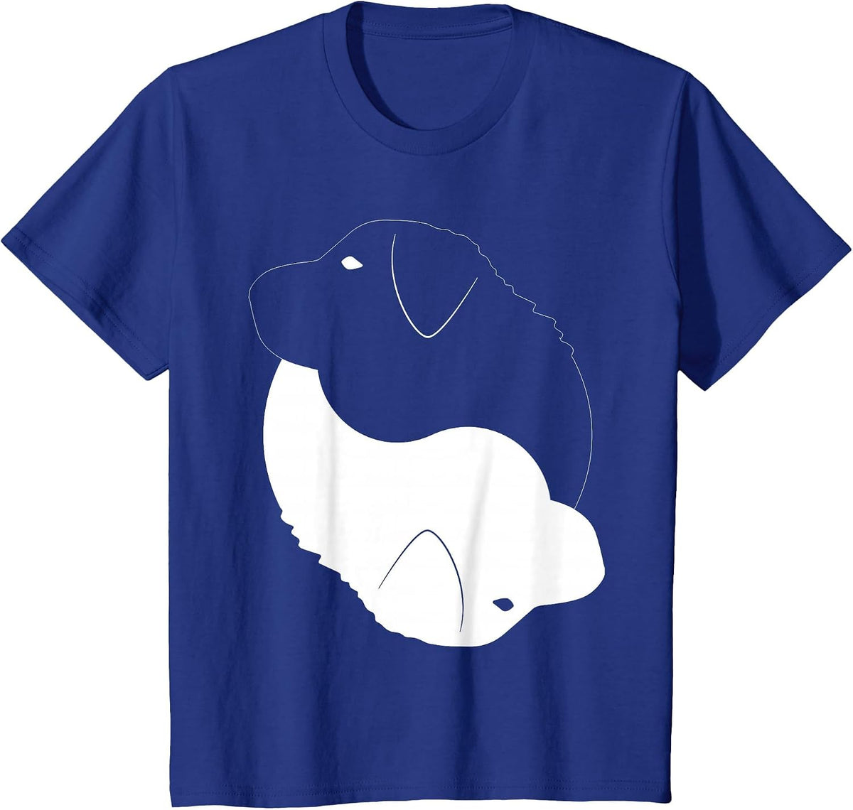 Yin Yang Great Pyrenees Funny Patou Symbol Meditation T-Shirt - Royal Blue